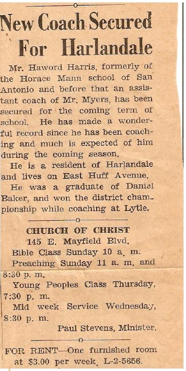 Coach Harris Article
